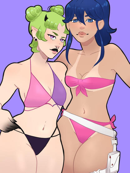 slime & akemi(alecandstuff)
